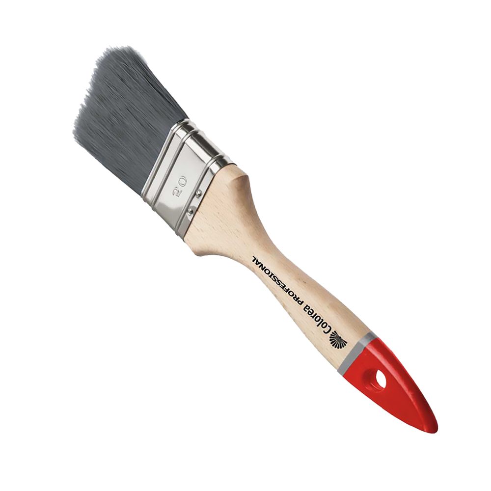Anteprima Pennellessa tripla Colorea n. 40 setola silver e manico a punta rossa - 12 pezzi