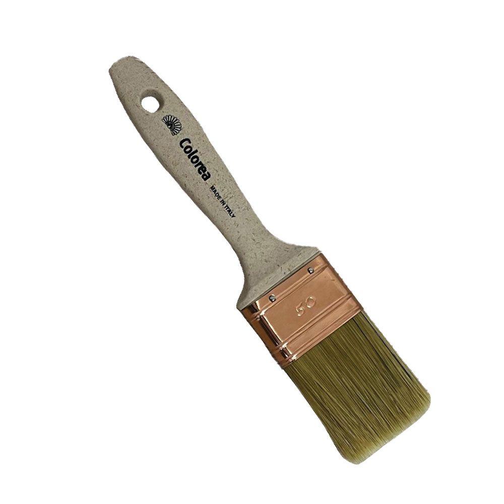 Anteprima Pennellessa tripla Colorea n. 30 setola bionda e manico in plastica effetto legno - 12 pezzi
