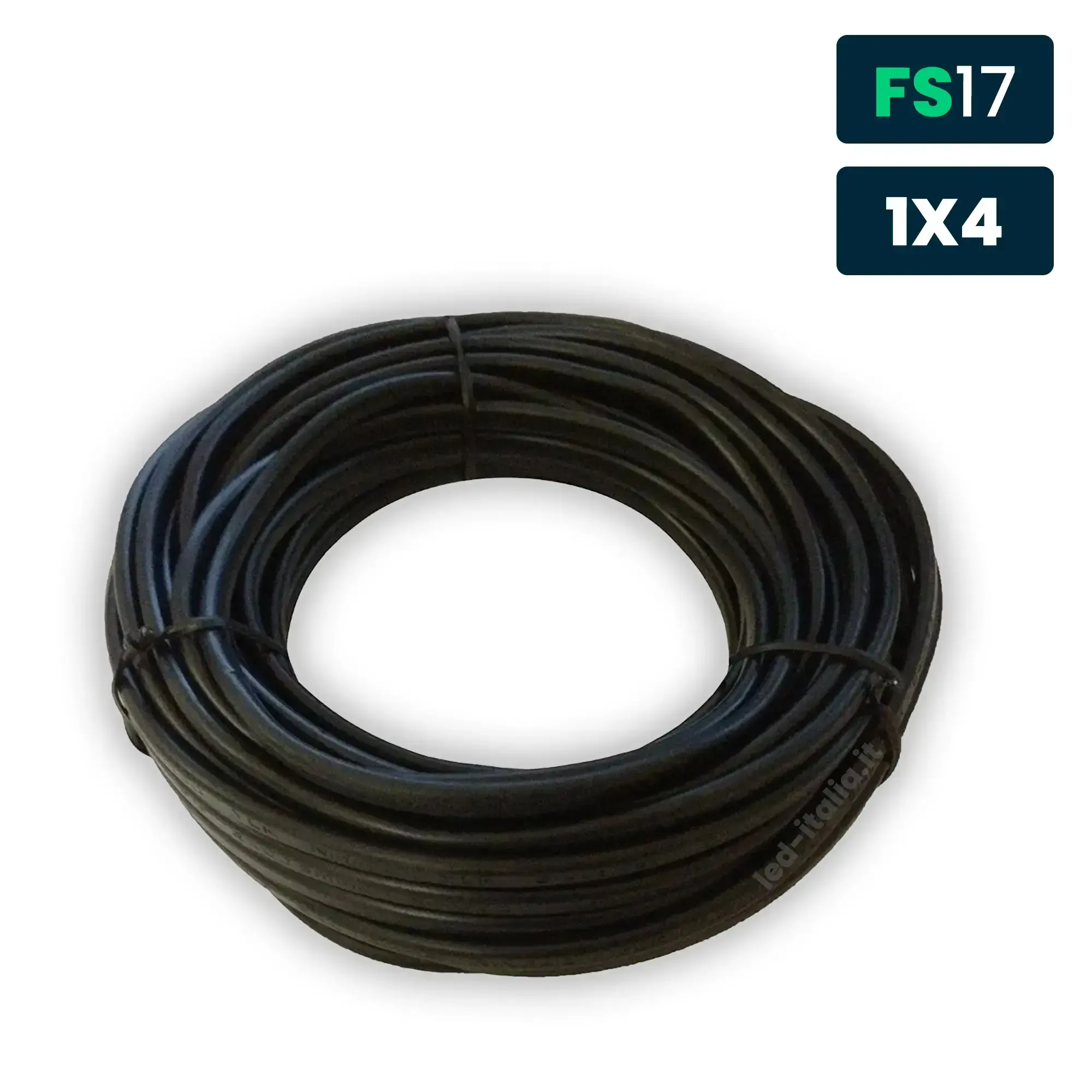 Anteprima Cavo unipolare FS17 450/750V 4mmq nero LED Italia